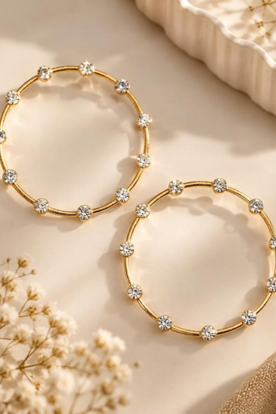 Pearl Hoop Earings