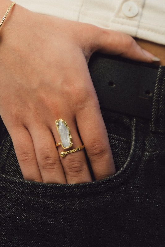Butterfly Pearl Ring