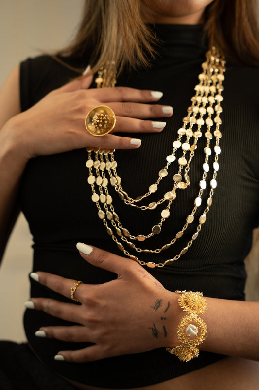 Cascade Coin Necklace