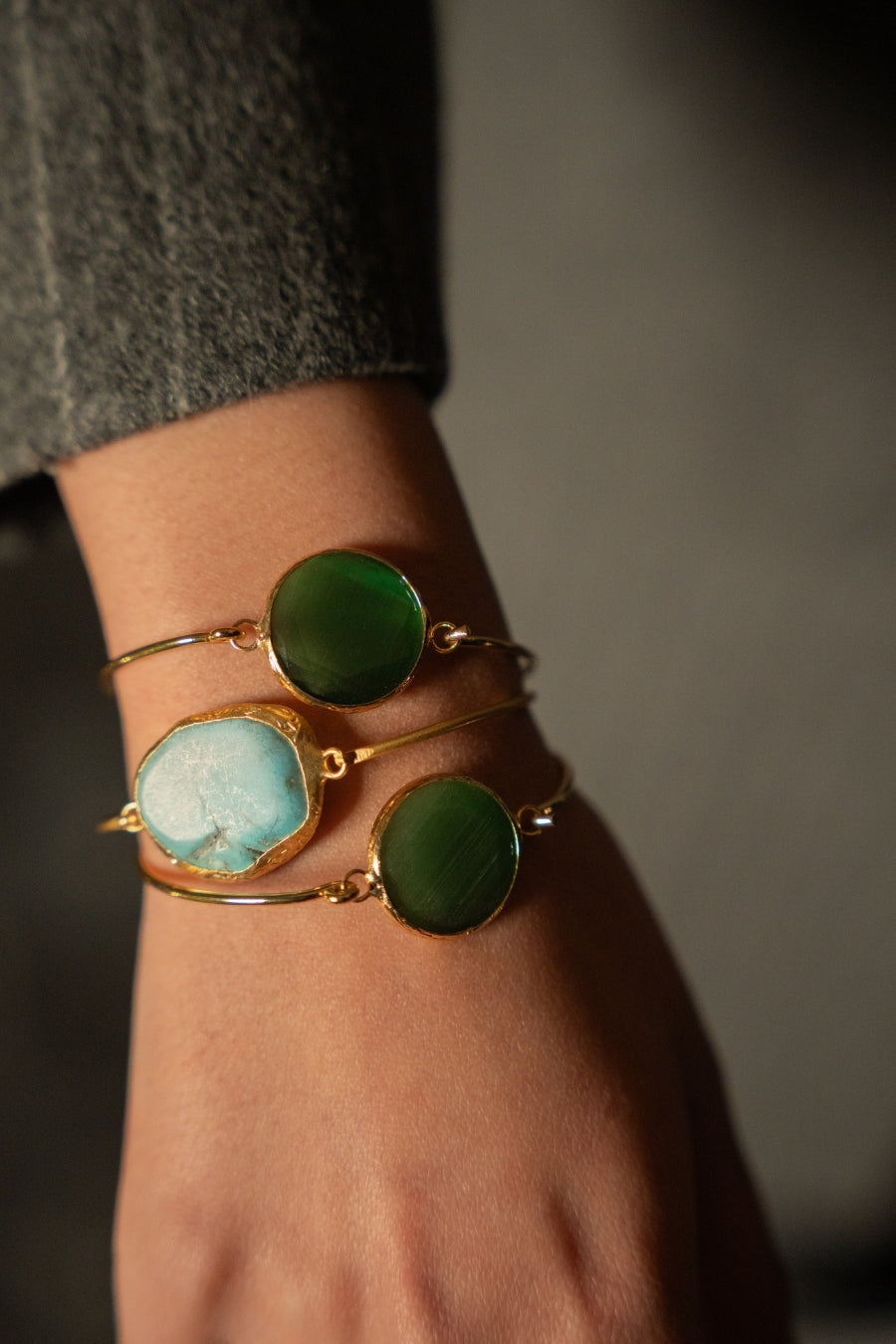 Emerald Glow Bangle