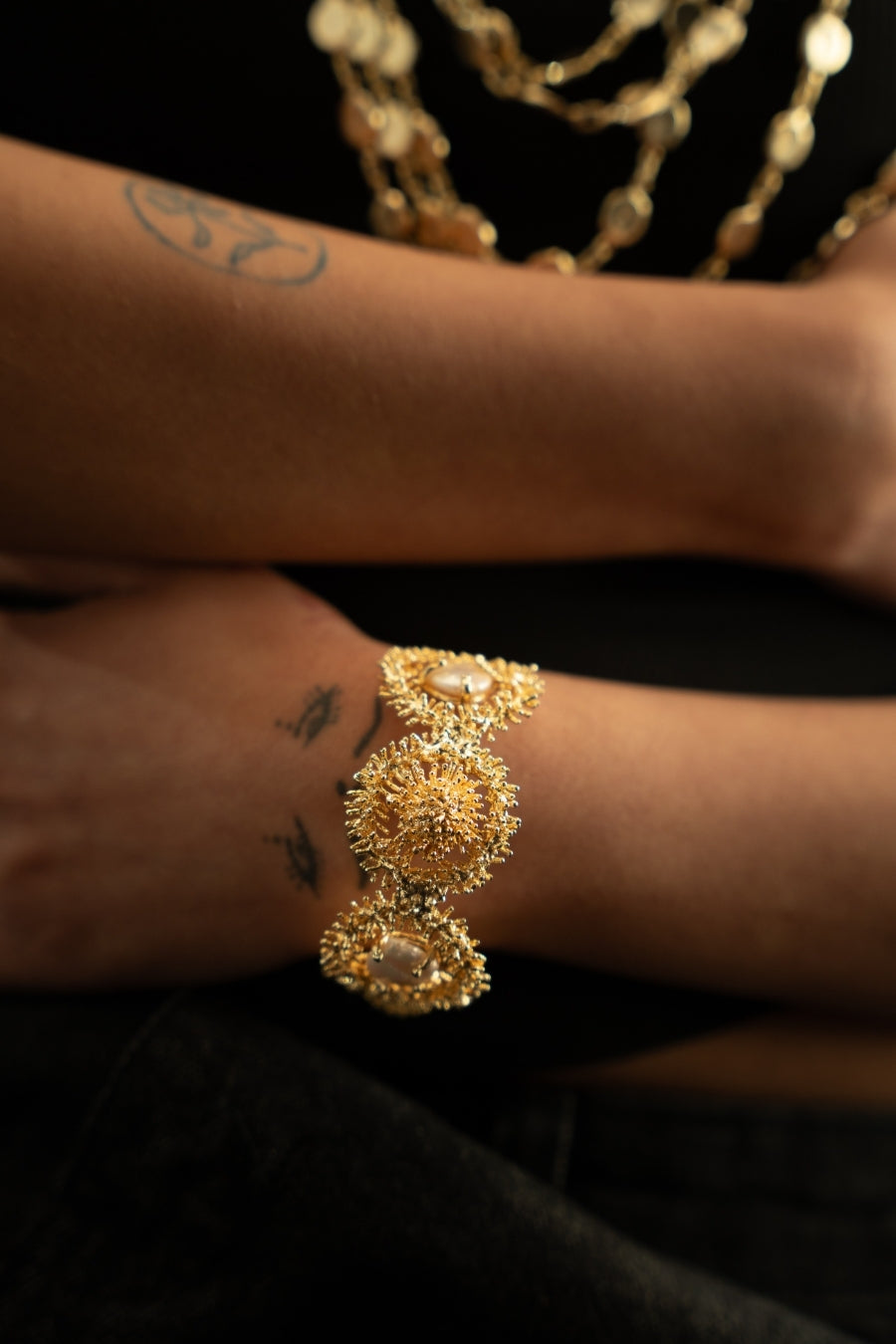 Solar Pearl Bangle