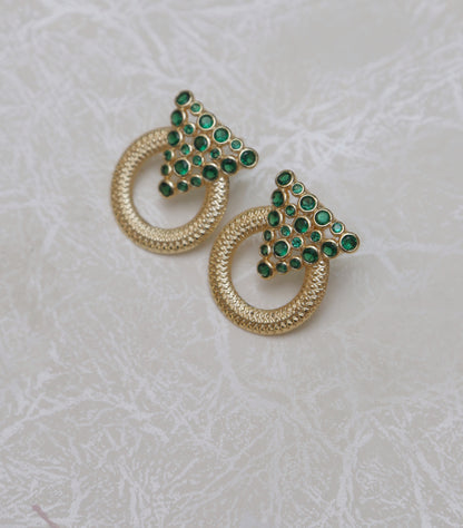 Earrings- Laroche Green